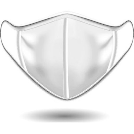 Power Health Fabric Mask For Multiple Uses White 1 Piece