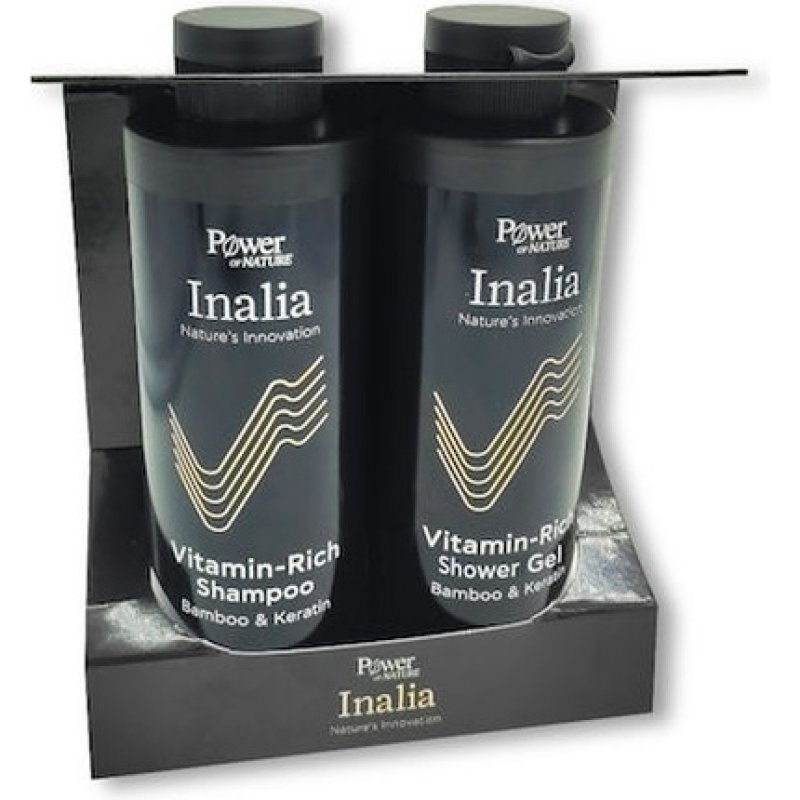 Inalia Hair And Body Care Set - Vitamin-Rich Shampoo 250ml And Shower Gel Bamboo Keratin 250ml