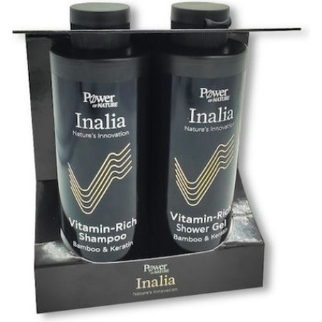Inalia Hair And Body Care Set - Vitamin-Rich Shampoo 250ml And Shower Gel Bamboo Keratin 250ml