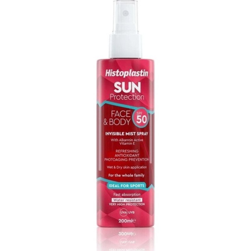 Histoplastin Sun Protection Invisible Mist Spray Face & Body SPF50 200ml
