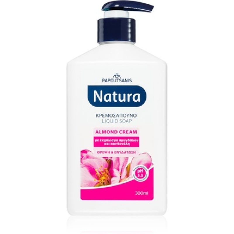 PAPOUTSANIS Natura Almond Cream Liquid Hand Soap - 300 ml