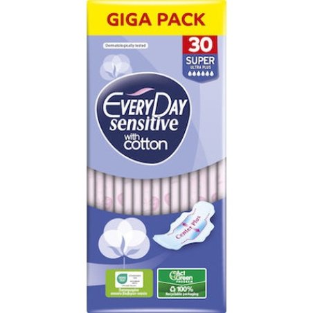 Everyday Sensitive Cotton Super Ultra Plus Giga Pack - 30 Pieces