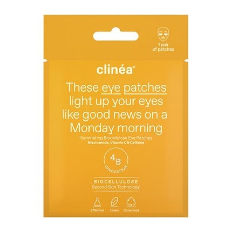 Clinea Clinea Illuminating Biocellulose Eye Patches - Hydrating And Brightening, 1 Pair