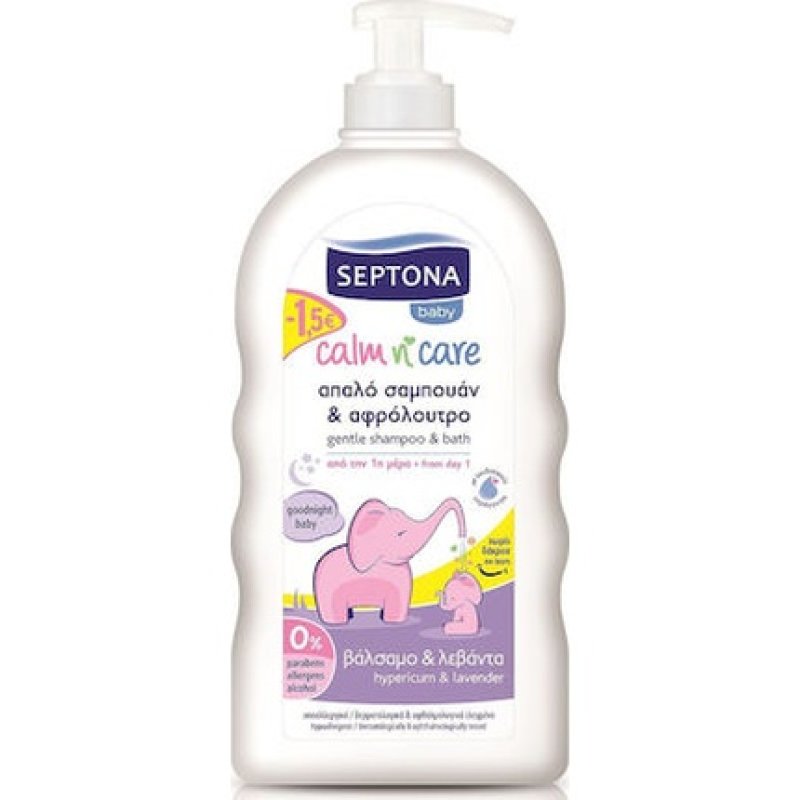 Septona Baby Calm Care Baby Shampoo And Shower Gel With Lavender Balm 500ml