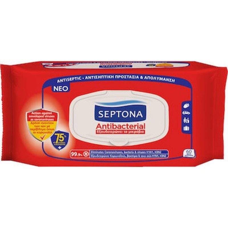 Septona Antibacterial Wet Wipes - 75 Pieces