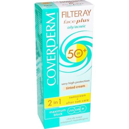 Coverderm Filteray Face Plus Spf50 Soft Brown For Dry Sensitive Skin - 50ml
