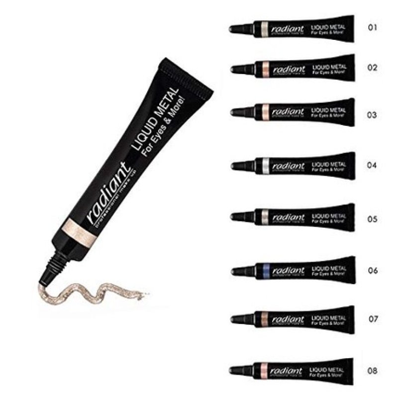 Radiant Professional Liquid Metal Eyeshadow For Eyes & Lips Waterproof Liquid Shadow 0.23 ounces 03