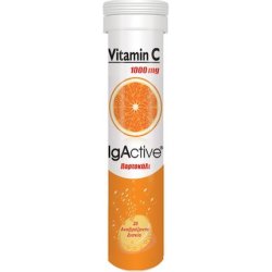 Igactive Vitamin C 1000mg Effervescent Tablets With Orange Flavor - 20 Tablets