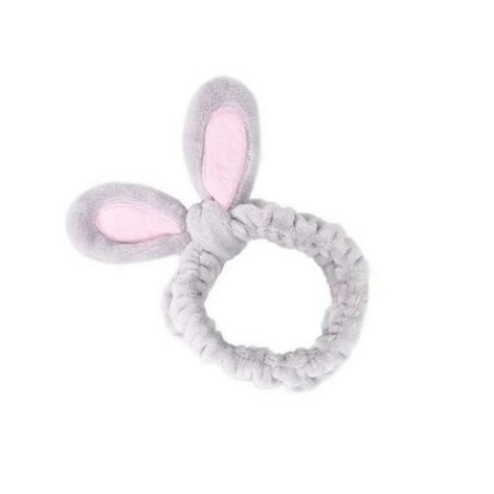 Ecarla Cosmetic Headband Ears Grey