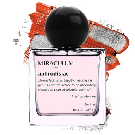 Miraculum Aphrodisiac Eau De Parfum for Women 50ml - Black Currant with Pink Pepper and Jasmine Accents