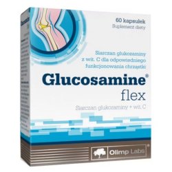 Glucosamine 60 Capsules for Joints, Bones, and Cartilage with Vitamin C and Collagen