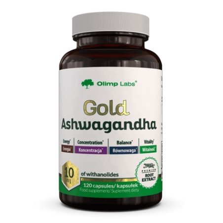 Olimp Labs Gold Ashwagandha Dietary Supplement 120 Capsules