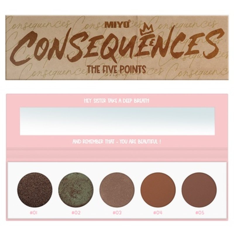 Miyo The Five Points Palette Eyeshadow Palette Consequences - 65g
