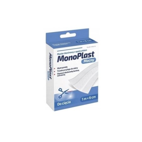 Rodzina Zdrowia Monoplast Fabric Bandages 1 M X 6 Cm