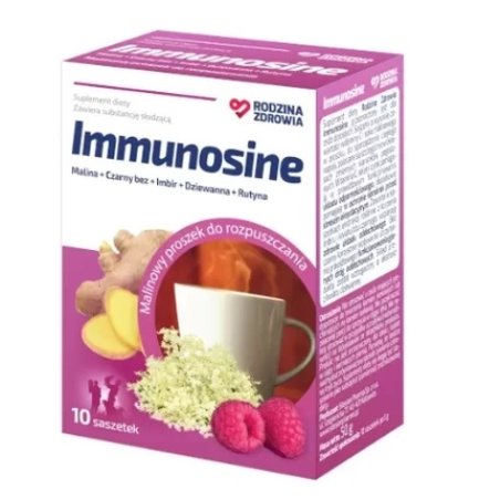 Family Health Immunosine Raspberry Flavour - 10 Sachets With Long Expiry Date