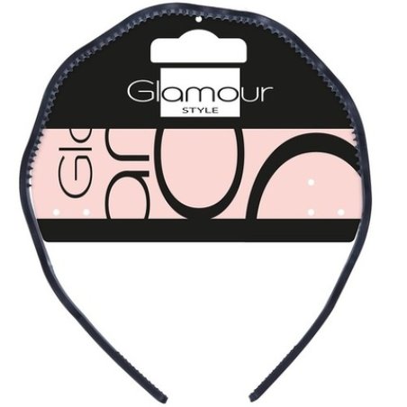 Glamour Basic Curly Hairband Black