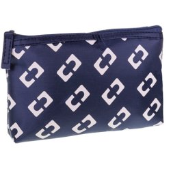 Inter-Vion Geometric Cosmetic Pouch Clutch Blue Small