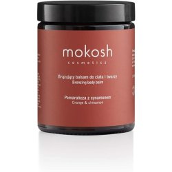 Mokosh Bronzing Body and Face Balm Orange & Cinnamon 180ml Glass Jar