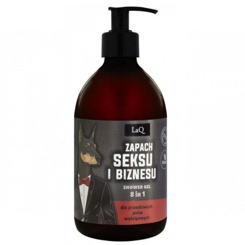 Laqdoberman Exclusive Black Matte Shower Gel 8 In 1 500ml