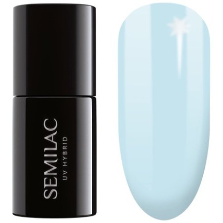 Semilac UV Nail Polish Blue Cloud 386 7ml - Colorful and Long-Lasting Nail Polish for Intensive Nails