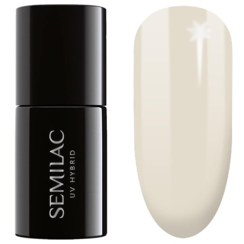 Semilac UV Nail Polish Hybrid 413 Desert Ivory 7ml Collection Into Her Tenderness