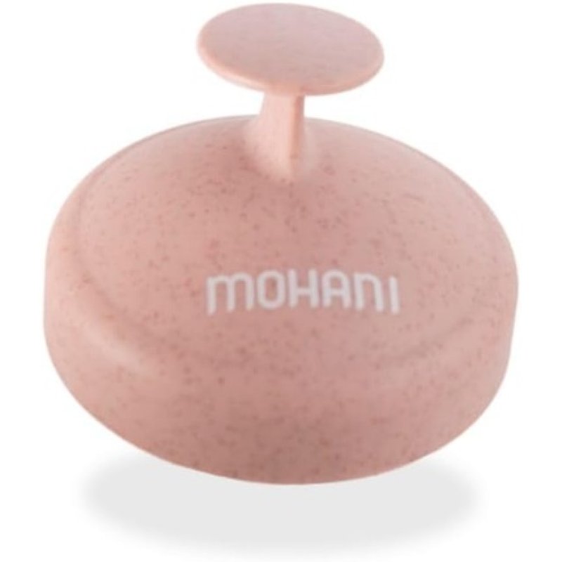 Mohani Scalp Massage Brush with Soft Silicone Bristles and Wheat Straw