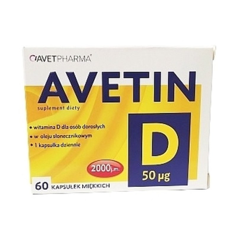 Avetin D Advanced Thyroid Support - 60 Capsules, 50 Micrograms