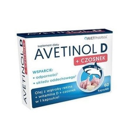 Avet Pharma Avetinol D Garlic, 60 Capsules
