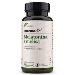 Pharmovit Melatonin With Lemon Balm Dietary Supplement 60 Capsules