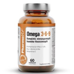 Pharmovit Omega 3-6-9 Complex Of Unsaturated Fatty Acids Dietary Supplement 60 Capsules