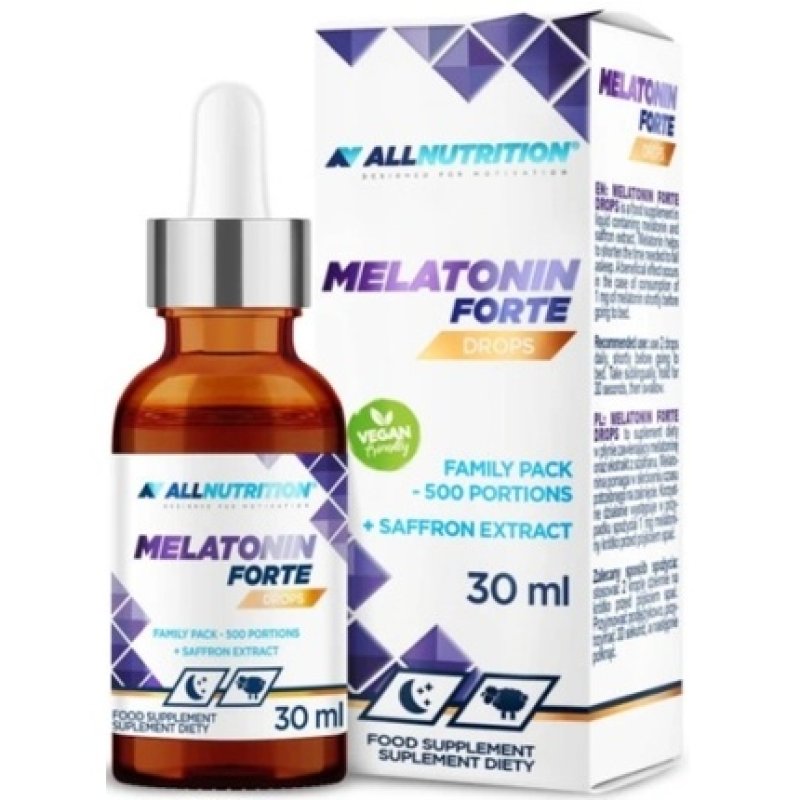 Allnutrition Melatonin Forte Liquid - 30ml Rapid-Absorption Natural Sleep Aid