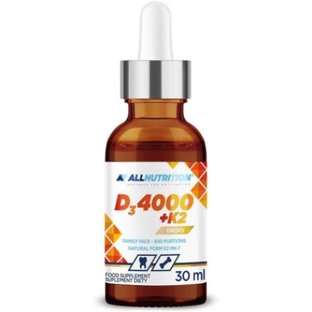 Allnutrition Vitamin D3 4000 K2 Drops Liquid Dietary Supplement