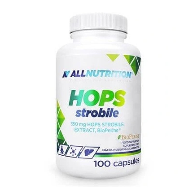 Allnutrition Hops Strobile 100 Capsules - Herbal Supplement