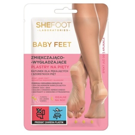 Shefoot Baby Foot Softening And Smoothing Heel Patches - 2 Pieces