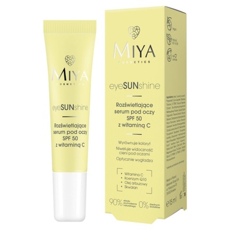 Miya Eyesunshine Illuminating Eye Serum Spf 50 15ml - Brightening Eye Care