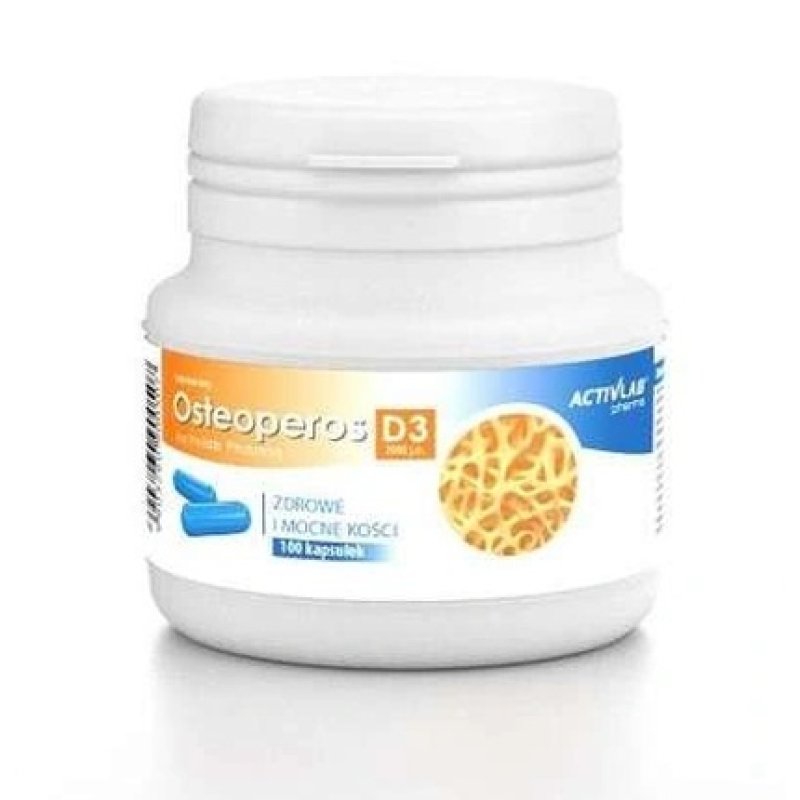 Activlab Pharma Osteoperos D3 Premium Bone Support - 2000 Iu, 100 Capsules