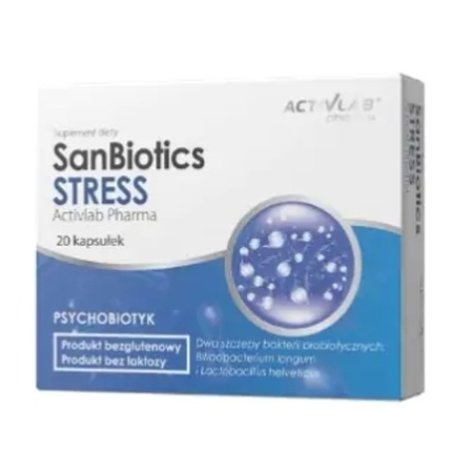 Activlab Pharma Sanbiotics Stress - 20 Capsules For Stress Relief
