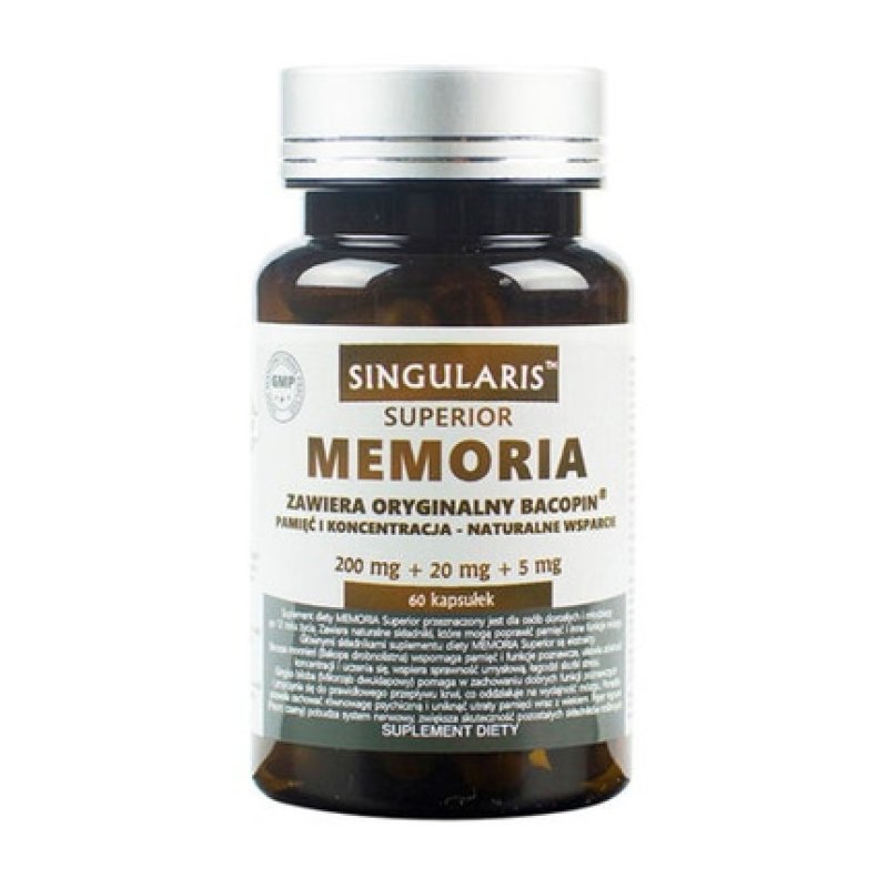 Memoria Bacopin 60 Caps Enhance Memory and Brain Functions