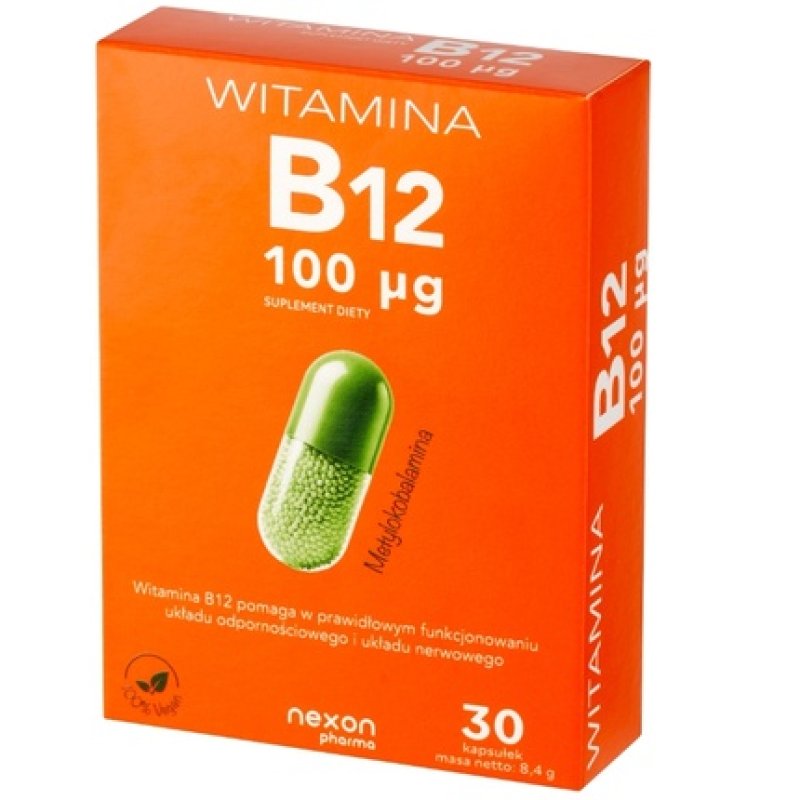 Nexon Pharma Vitamin B12 100 Micrograms, 30 Capsules