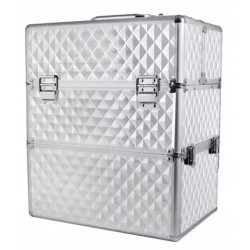 Sunone Cosmetic Case Silver Pattern