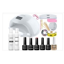 UV LED Gel Nail Polish Set S01: SUNONE SUN5 48W Lamp Accessories