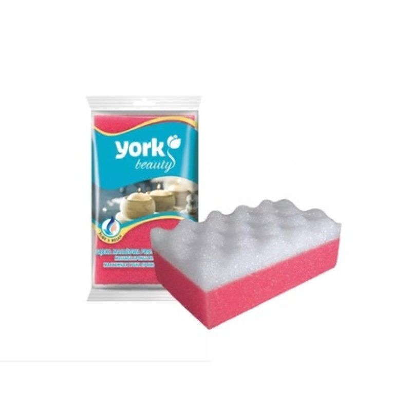 York Rectangular Massage Bath Sponge