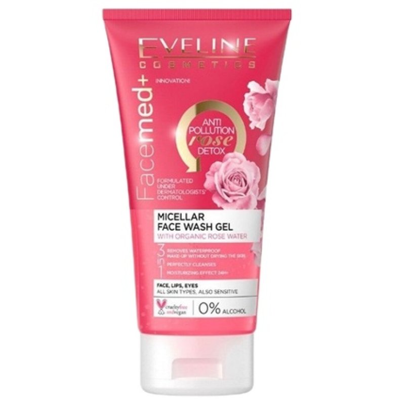 Facemed Micellar Gel For Face Washing With Organic Rose Water - 150ml