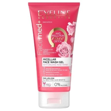 Facemed Micellar Gel For Face Washing With Organic Rose Water - 150ml