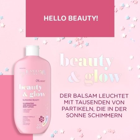 Eveline Cosmetics Beauty & Glow Illuminating Smoothing Body Lotion with Gold