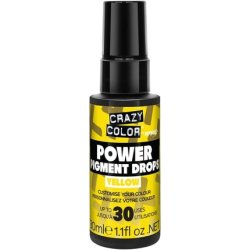 Crazy Color Yellow Power Pigments Ultra Concentrated Custom Toner & Semi-Permanent Dye Vegan Formula 30ml