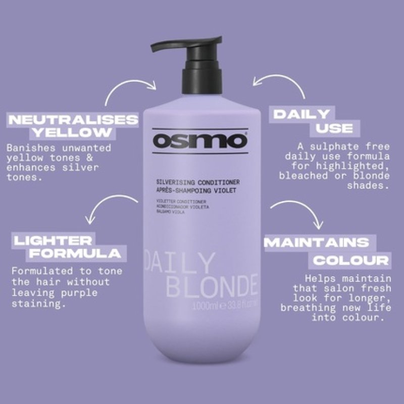Osmo Daily Blonde Silverising Conditioner Purple Conditioner