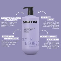 Osmo Daily Blonde Silverising Shampoo Purple Shampoo No Yellow or Brass