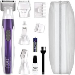 Wahl Face and Body Hair Remover Pure Radiation Women's Shaver 4-in-1 Battery Trimmer Full Body Hair Removal Bikini