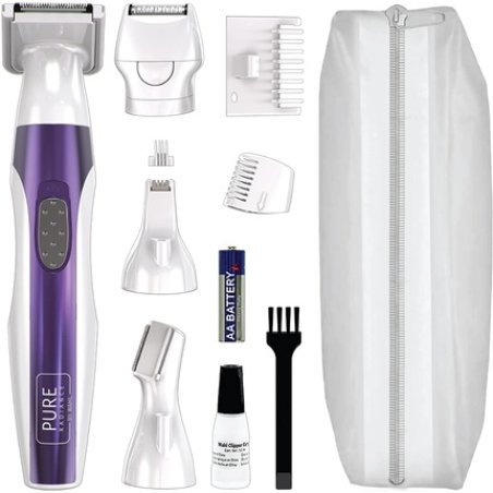 Wahl Face and Body Hair Remover Pure Radiation Women's Shaver 4-in-1 Battery Trimmer Full Body Hair Removal Bikini